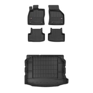 Zestaw: dywaniki samochodowe i mata bagażnika ProLine dopasowane do SEAT Leon III Cupra 2012-2020