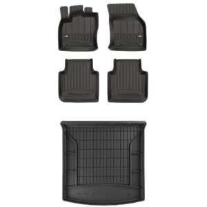 Zestaw: dywaniki samochodowe i mata bagażnika ProLine dopasowane do Skoda Kodiaq 2016-2024