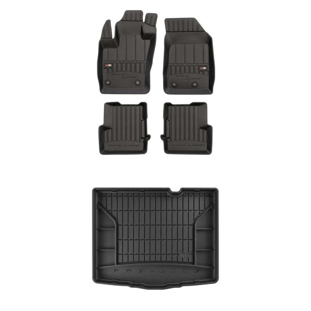 Zestaw: dywaniki samochodowe i mata bagażnika ProLine dopasowane do Jeep Renegade od 2014 Zestaw dywaniki i mata do bagażnika ProLine dopasowane do Jeep Renegade od 2014