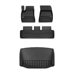 Zestaw: dywaniki samochodowe i mata bagażnika ProLine dopasowane do Tesla Model 3 2017-2023