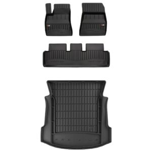 Zestaw: dywaniki samochodowe i mata bagażnika ProLine dopasowane do Tesla Model 3 2017-2023