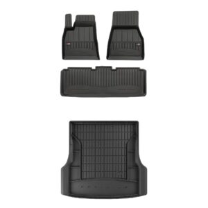 Zestaw: dywaniki samochodowe i mata bagażnika ProLine dopasowane do Tesla Model S od 2012