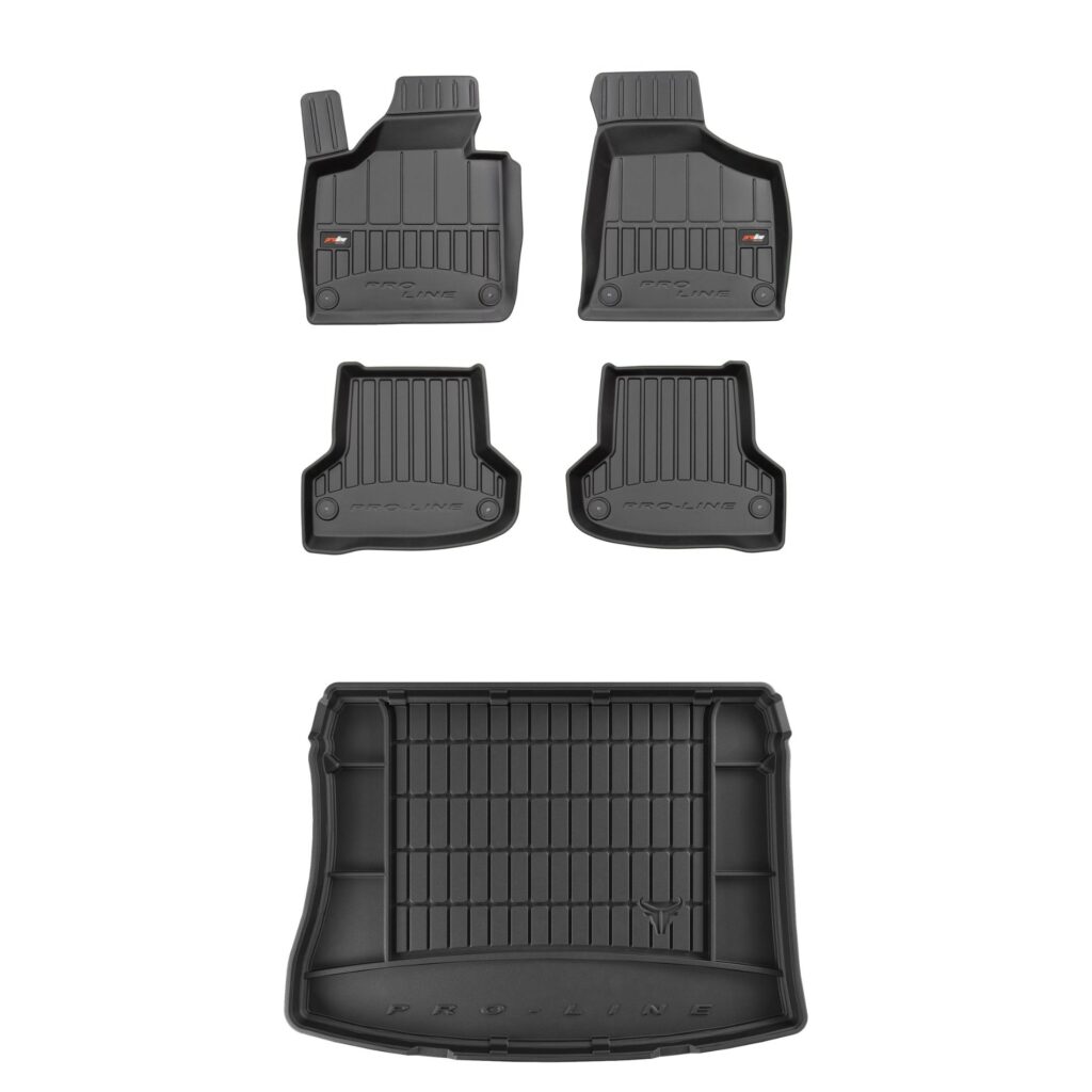 Zestaw dywaniki i mata do bagażnika ProLine dopasowane do Audi A3 Sportback 8P Quattro 2003-2013