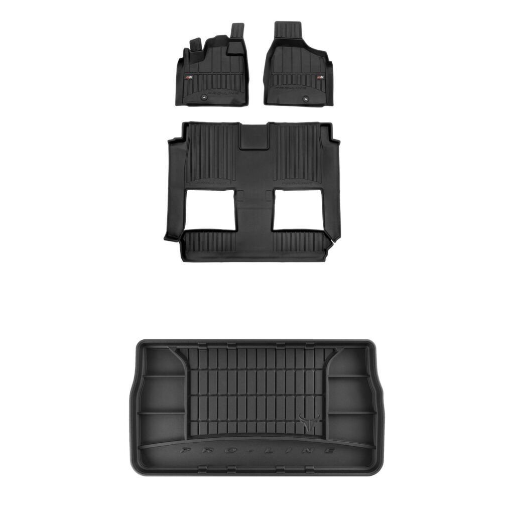 Zestaw dywaniki i mata do bagażnika ProLine dopasowane do Dodge Grand Caravan V 2007-2020