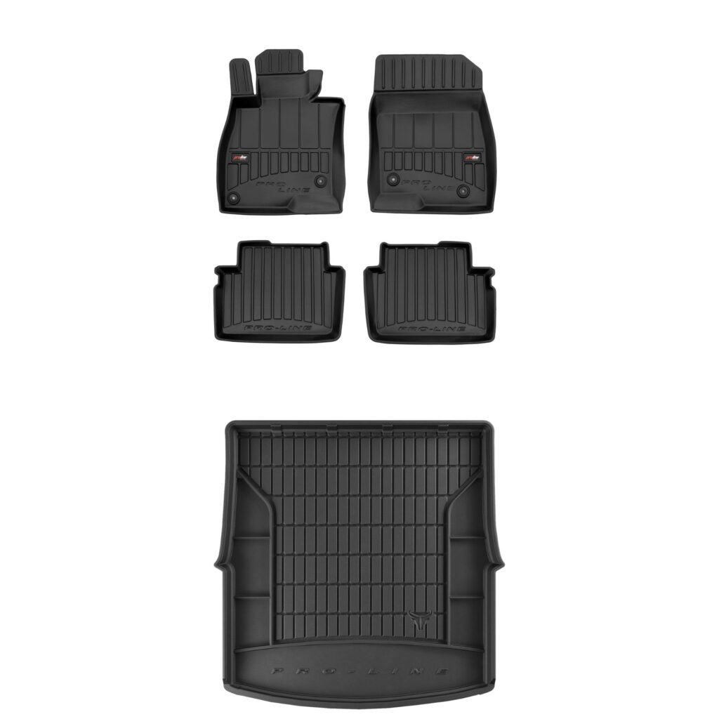 Zestaw: dywaniki samochodowe i mata bagażnika ProLine dopasowane do Mazda 6 III 2012-2018 Zestaw dywaniki i mata do bagażnika ProLine dopasowane do Mazda 6 III 2012-2018