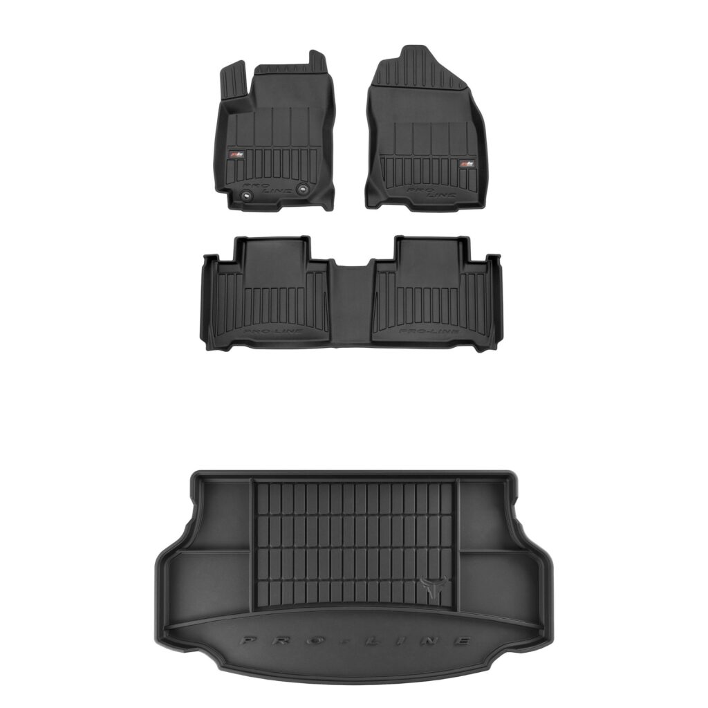 Zestaw dywaniki i mata do bagażnika ProLine dopasowane do Toyota RAV4 IV Hybrid 2015-2019