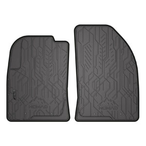 Dywaniki samochodowe NOMAD przednie ze skórzaną czarną lamówką dopasowane do Ford Fiesta V 2002-2008