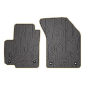 Dywaniki samochodowe NOMAD przednie ze skórzaną beżową lamówką dopasowane do Suzuki SX4 2006-2014