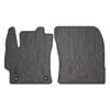 Car mats NOMAD front with grey leather piping tailor-made for Toyota Corolla XII since 2018