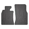Car mats NOMAD front with grey leather piping tailor-made for Mini Cooper II 2006-2014