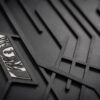 Dywaniki samochodowe NOMAD przednie ze skórzaną szarą lamówką dopasowane do SEAT Ateca od 2016