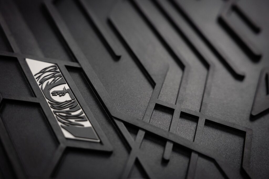 Car mats NOMAD front with grey leather piping tailor-made for Toyota Corolla XII since 2018