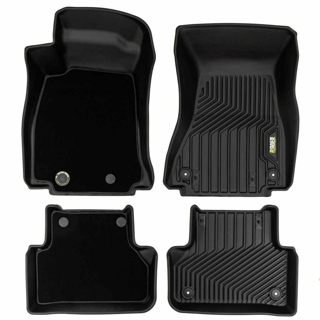 Dywaniki samochodowe 2w1 Race Rock dopasowane do Audi A4 B9 2015-2023 Dywaniki samochodowe 2w1 Race Rock dopasowane do Audi A4 B9 2015-2023