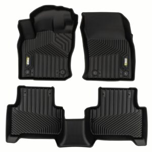 Dywaniki samochodowe 2w1 Race Rock wraz z zestawem wymiennych ringów i emblematów dopasowane do Volkswagen Tiguan II 2016-2024