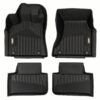 Dywaniki samochodowe 2w1 Race Rock wraz z zestawem wymiennych ringów i emblematów dopasowane do Porsche Macan I 2013-2024
