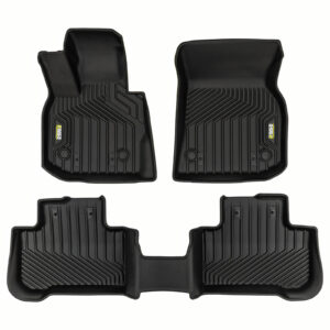 Dywaniki samochodowe 2w1 Race Rock wraz z zestawem wymiennych ringów i emblematów dopasowane do BMW X3 G01 2017-2024