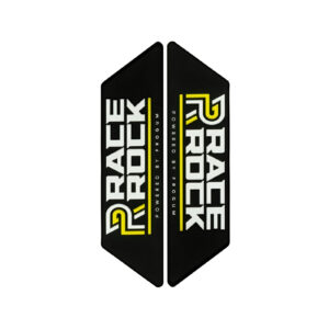 Żółte, wymienne emblematy do dywaników Race Rock