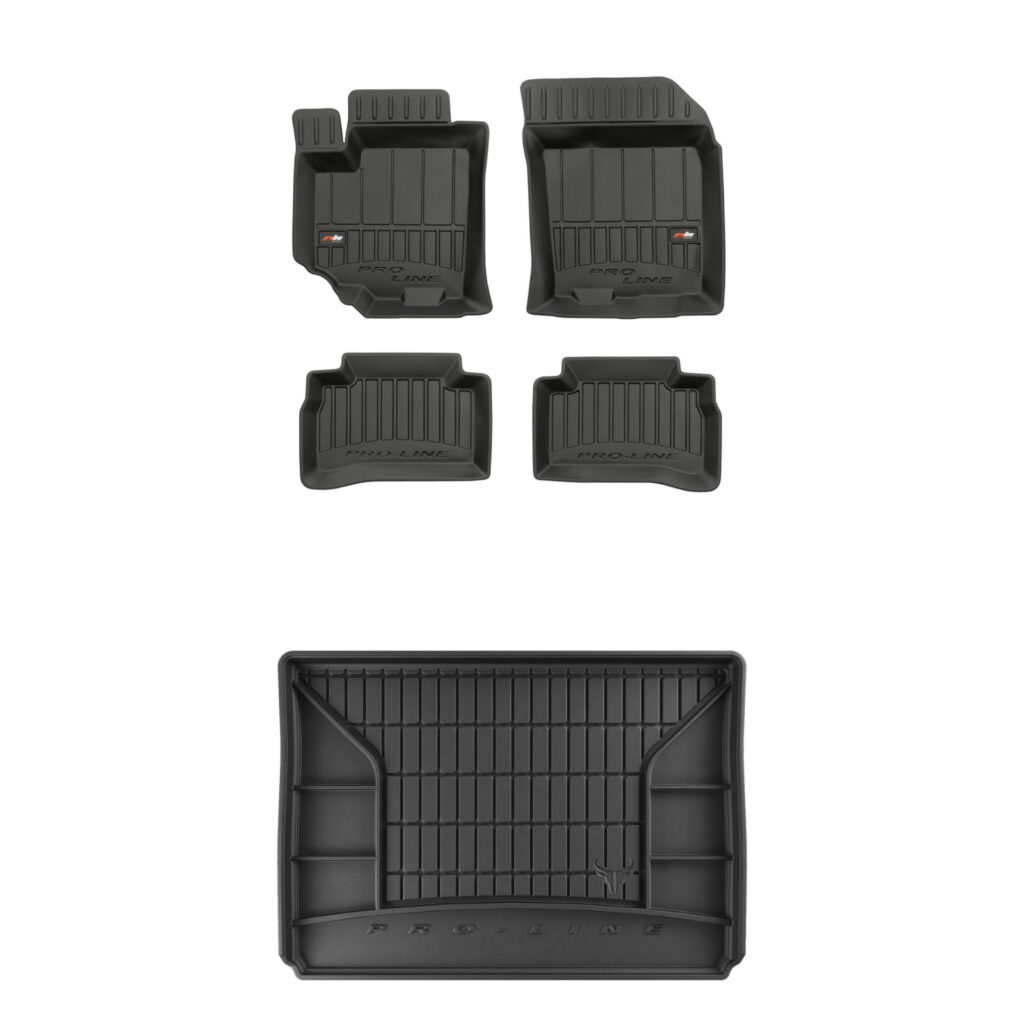 Zestaw: dywaniki samochodowe i mata bagażnika ProLine dopasowane do Suzuki Vitara II 2015-2018 Zestaw: dywaniki samochodowe i mata bagażnika ProLine dopasowane do Suzuki Vitara II 2015-2018