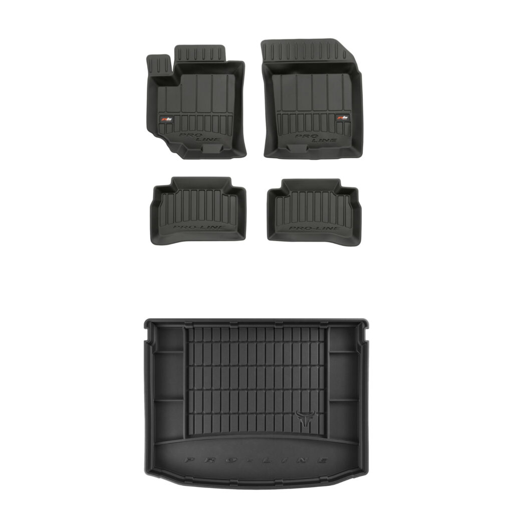 Zestaw: dywaniki samochodowe i mata bagażnika ProLine dopasowane do Suzuki Vitara II 2015-2018 Zestaw: dywaniki samochodowe i mata bagażnika ProLine dopasowane do Suzuki Vitara II 2015-2018