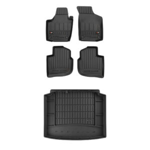 Zestaw: dywaniki samochodowe i mata bagażnika ProLine dopasowane do Skoda Rapid Spaceback 2013-2019