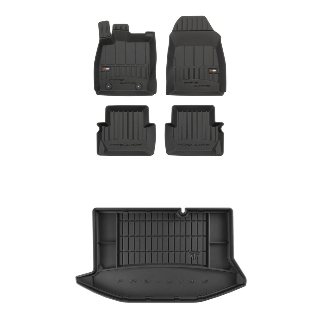 Zestaw: dywaniki samochodowe i mata bagażnika ProLine dopasowane do Ford Fiesta VI 2008-2017