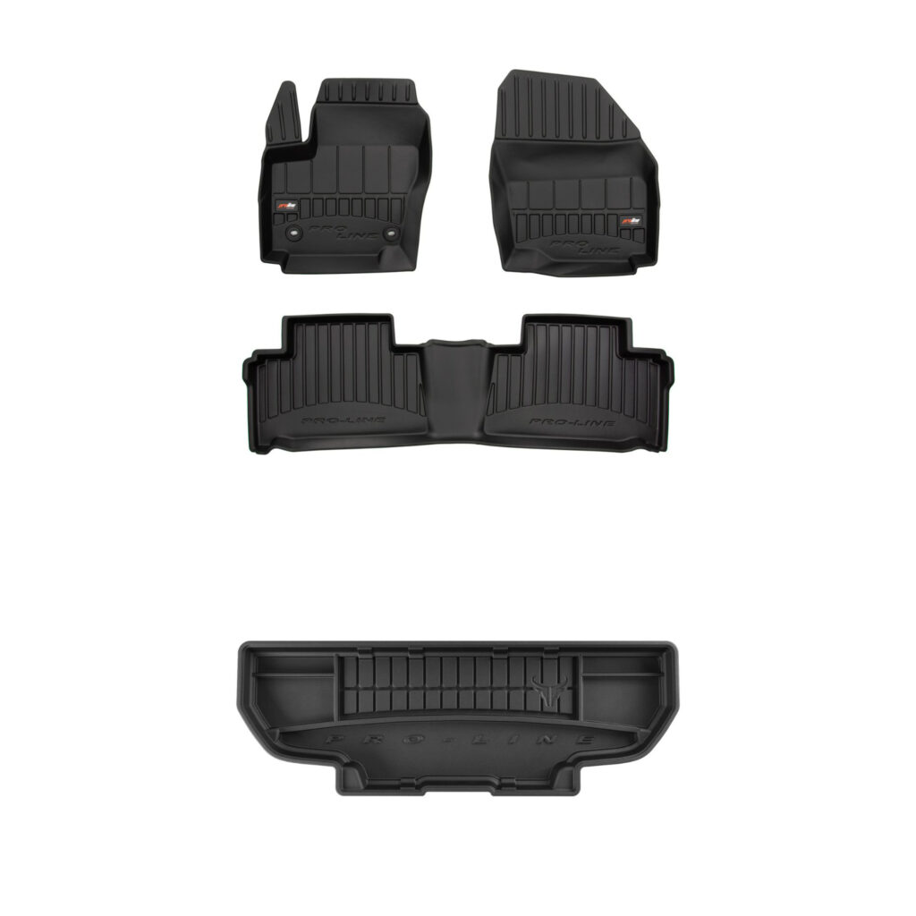 Zestaw: dywaniki samochodowe i mata bagażnika ProLine dopasowane do Ford Galaxy II 2009-2015 Zestaw: dywaniki samochodowe i mata bagażnika ProLine dopasowane do Ford Galaxy II 2009-2015