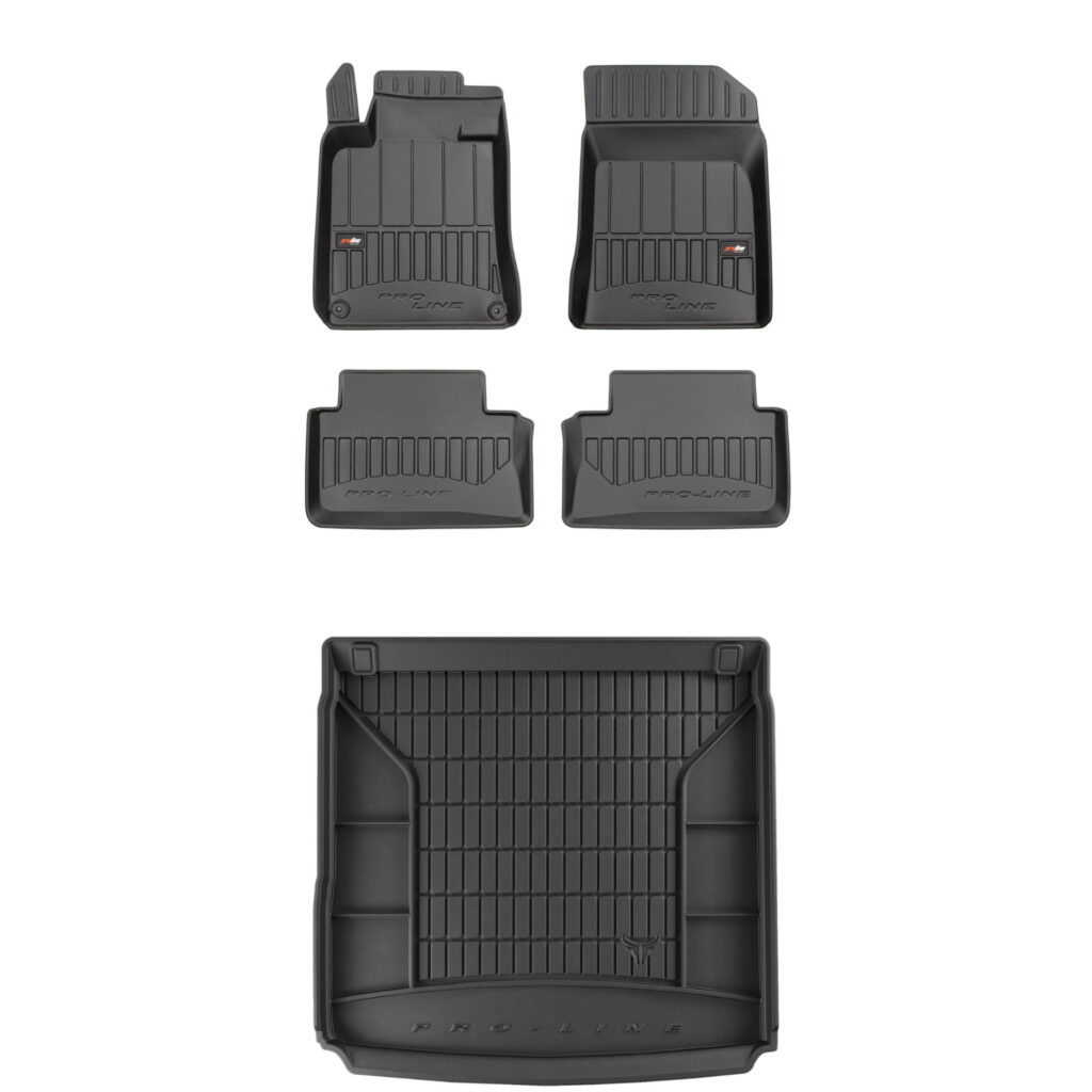 Zestaw: dywaniki samochodowe i mata bagażnika ProLine dopasowane do Peugeot 508 I 2010-2018