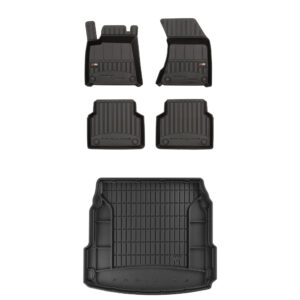 Zestaw: dywaniki samochodowe i mata bagażnika ProLine dopasowane do Audi A8 D4 2009-2017