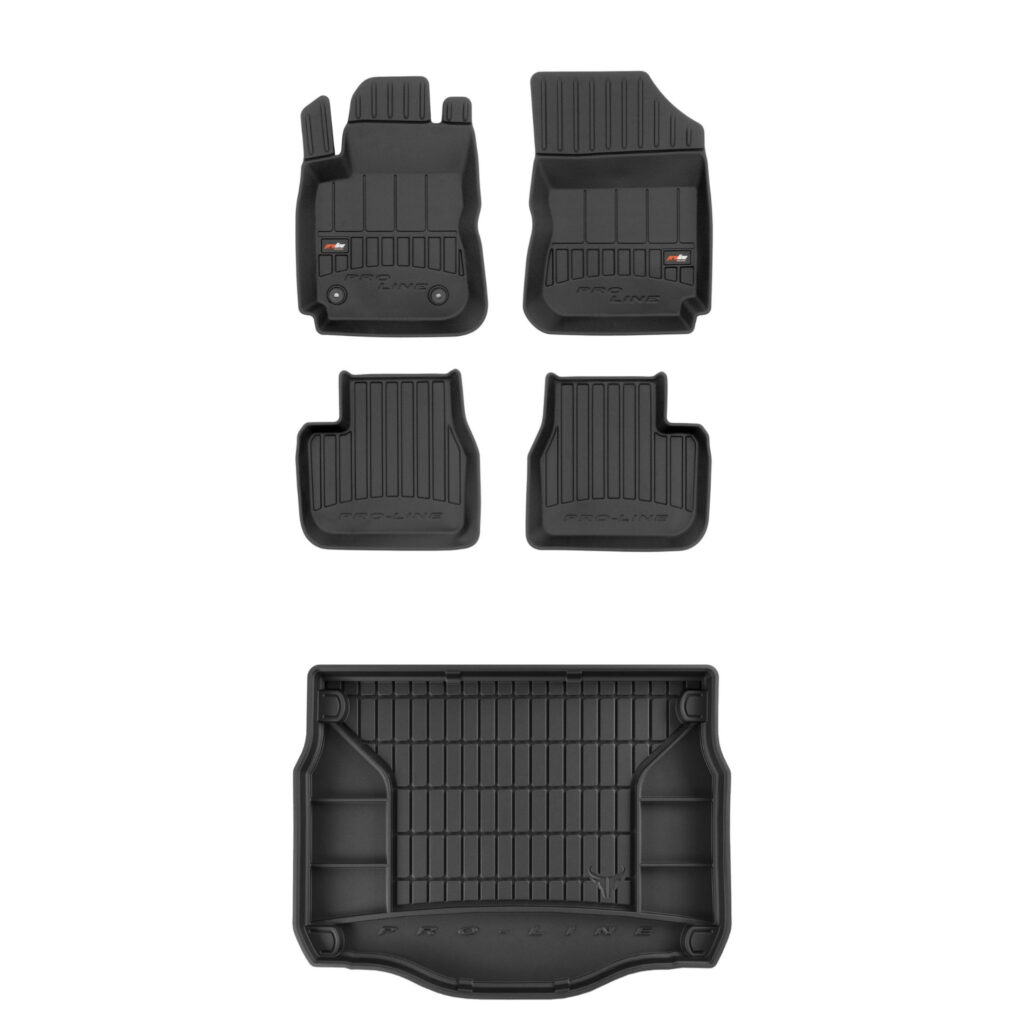 Zestaw: dywaniki samochodowe i mata bagażnika ProLine dopasowane do Citroën C4 Cactus 2014-2020