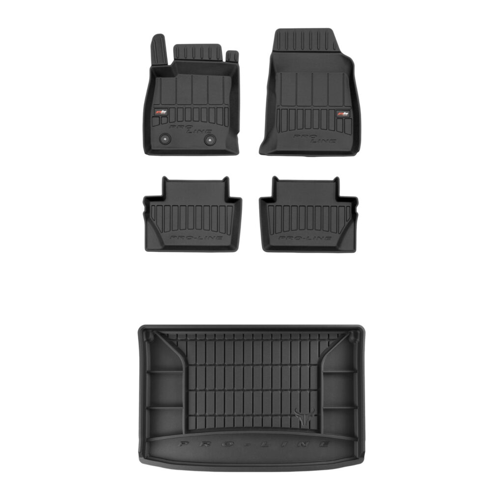 Zestaw: dywaniki samochodowe i mata bagażnika ProLine dopasowane do Ford EcoSport II 2017-2022 Zestaw: dywaniki samochodowe i mata bagażnika ProLine dopasowane do Ford EcoSport II 2017-2022