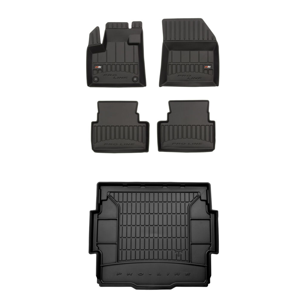 Zestaw: dywaniki samochodowe i mata bagażnika ProLine dopasowane do Citroën C5 Aircross od 2017