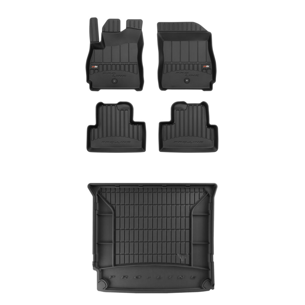 Zestaw: dywaniki samochodowe i mata bagażnika ProLine dopasowane do Chevrolet Orlando I 2010-2018 Zestaw: dywaniki samochodowe i mata bagażnika ProLine dopasowane do Chevrolet Orlando I 2010-2018