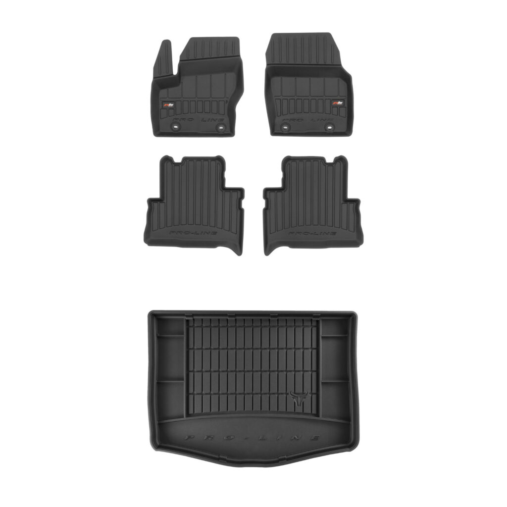 Zestaw: dywaniki samochodowe i mata bagażnika ProLine dopasowane do Ford C-Max II 2010-2019 Zestaw: dywaniki samochodowe i mata bagażnika ProLine dopasowane do Ford C-Max II 2010-2019