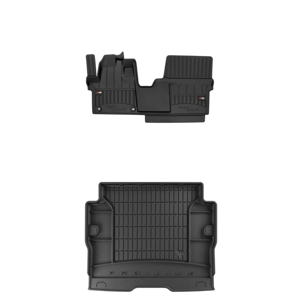 Zestaw: dywaniki samochodowe i mata bagażnika ProLine dopasowane do Peugeot Traveller od 2016