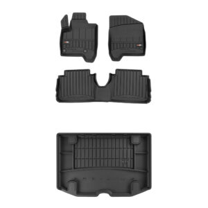 Zestaw: dywaniki samochodowe i mata bagażnika ProLine dopasowane do Citroën C3 Picasso 2008-2017