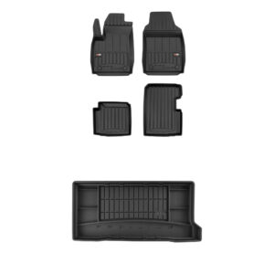 Zestaw: dywaniki samochodowe i mata bagażnika ProLine dopasowane do Fiat 500 od 2020