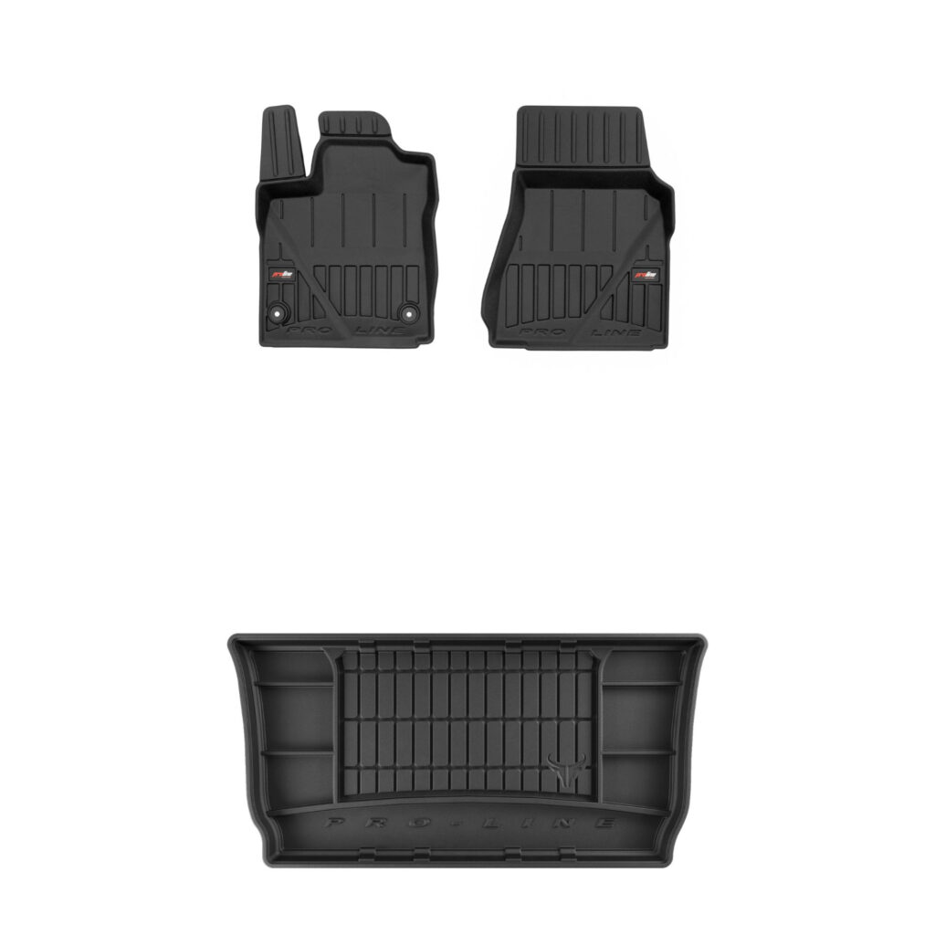Zestaw: dywaniki samochodowe i mata bagażnika ProLine dopasowane do Smart Fortwo III 2014-2020
