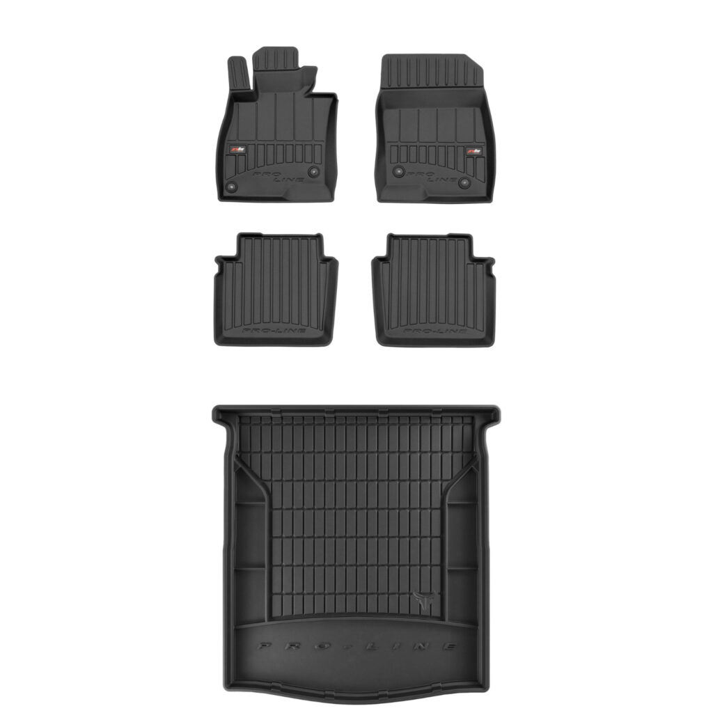Zestaw: dywaniki samochodowe i mata bagażnika ProLine dopasowane do Mazda 6 III 2012-2018 Zestaw: dywaniki samochodowe i mata bagażnika ProLine dopasowane do Mazda 6 III 2012-2018