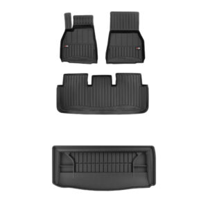 Zestaw: dywaniki samochodowe i mata bagażnika ProLine dopasowane do Tesla Model S od 2021