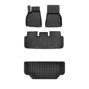 Zestaw: dywaniki samochodowe i mata bagażnika ProLine dopasowane do Tesla Model S od 2021