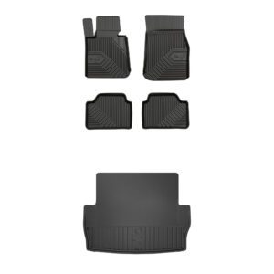 Zestaw: dywaniki samochodowe No.77 i mata bagażnika Dryzone maßgeschneidert für BMW Seria 1 F20 2011-2019